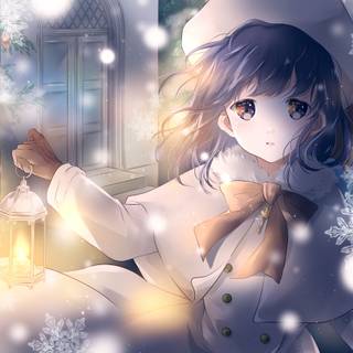 Winter PC anime wallpaper