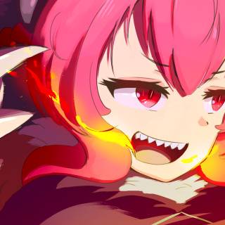1920x640 anime red wallpaper