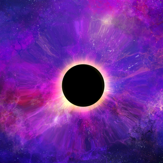 Space black hole wallpaper