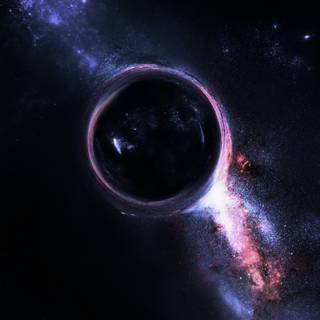 Space black hole wallpaper