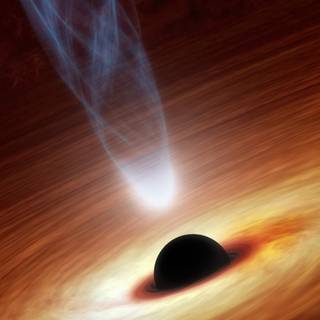 Space black hole wallpaper