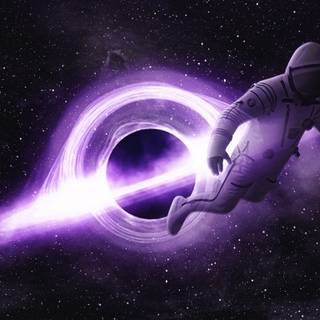 Space black hole wallpaper
