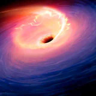 Space black hole wallpaper