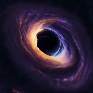 Space black hole wallpaper