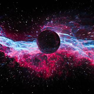 Space black hole wallpaper