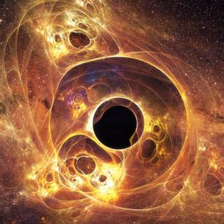 Space black hole wallpaper