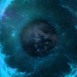 Space black hole wallpaper