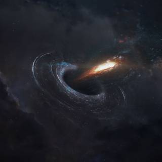 Space black hole wallpaper
