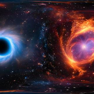 Space black hole wallpaper