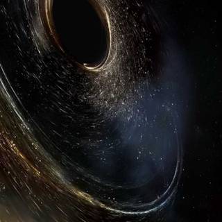 Space black hole wallpaper
