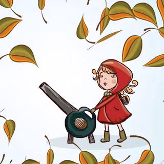 Vector autumn girl wallpaper
