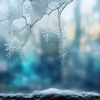 Snow window wallpaper