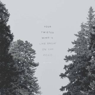 Aesthetic simple winter wallpaper
