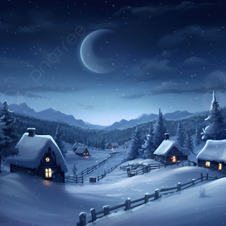 Winter landscape laptop wallpaper