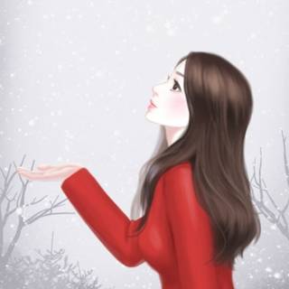 Winter cartoon aesthetic wallpaper