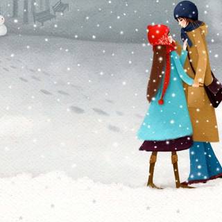 Winter Korean wallpaper