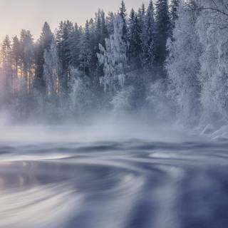 Snow window wallpaper