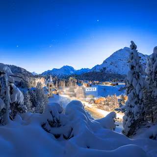 Winter Christmas landscape wallpaper