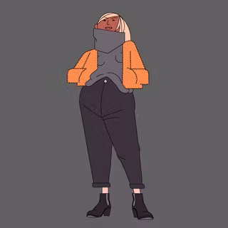 Vector autumn girl wallpaper