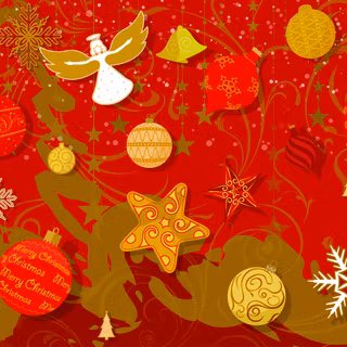 Christmas symbols wallpaper