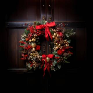 Christmas symbols wallpaper
