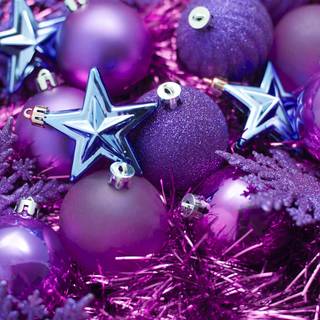 Violet Christmas wallpaper