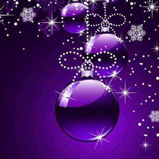 Violet Christmas wallpaper