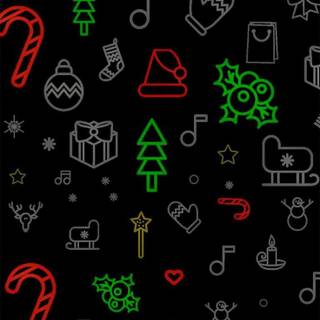 Christmas symbols wallpaper