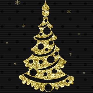 Black and gold Christmas wallpaper