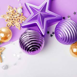 Violet Christmas wallpaper