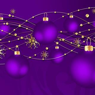 Violet Christmas wallpaper