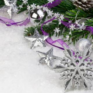Violet Christmas wallpaper