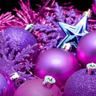 Violet Christmas wallpaper