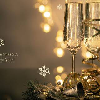 Black and gold Christmas wallpaper