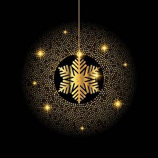Black and gold Christmas wallpaper