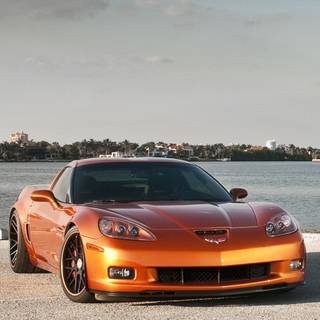 Chevrolet Corvette C6 iPhone wallpaper
