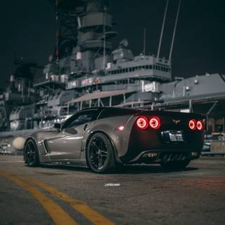 Chevrolet Corvette C6 iPhone wallpaper