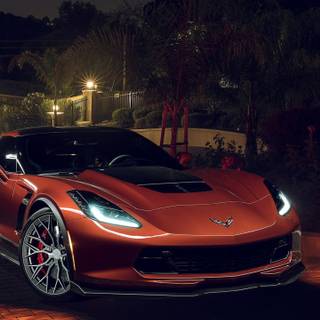 Chevrolet Corvette C6 iPhone wallpaper