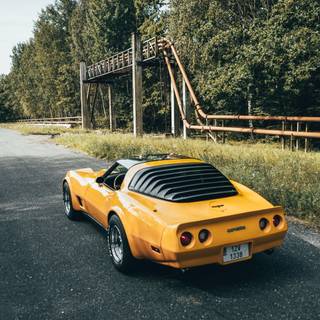 Chevrolet Corvette C6 iPhone wallpaper