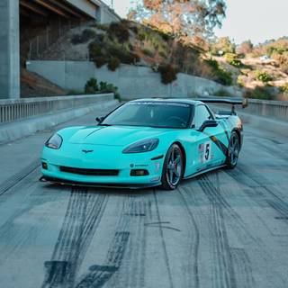 Chevrolet Corvette C6 iPhone wallpaper