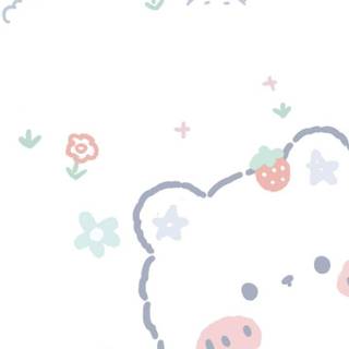 Cute winter bear wallpaper