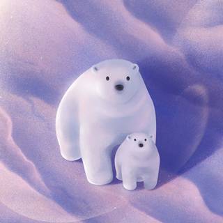 Cute winter bear wallpaper
