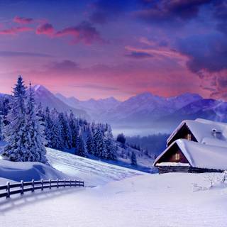 6k winter wallpaper