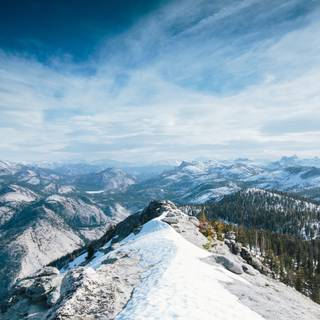 Winter mountains 4k wallpaper