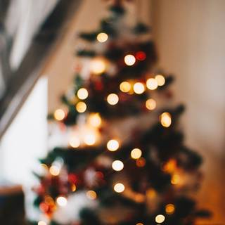 Blurred Christmas wallpaper
