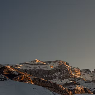Winter mountains 4k wallpaper
