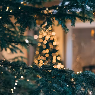 Blurred Christmas wallpaper