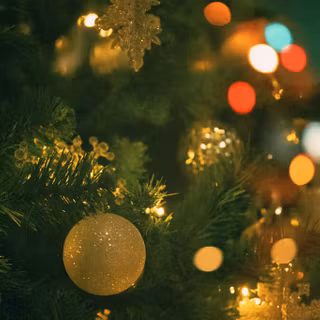 Blurred Christmas wallpaper
