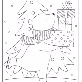 Christmas coloring pages wallpaper