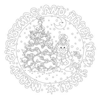 Christmas coloring pages wallpaper